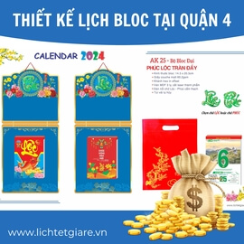 Thiết kế lịch bloc tại Quận 4 dành cho các công ty tổ chức
