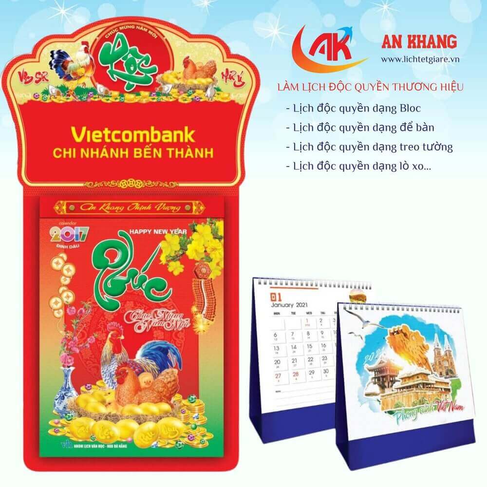 In lịch độc quyền - Sản xuất lịch độc quyền 