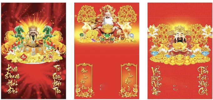 Lịch Treo Tường Chủ Đề Thần Tài