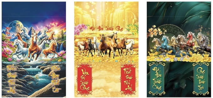 Lịch Treo Tường Laminated Chủ Đề Bính Ngọ