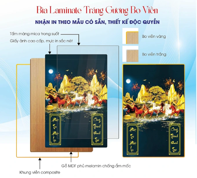 Mẫu Tráng Gương Bo Viền Độc Quyền – Mã Đáo Thành Công