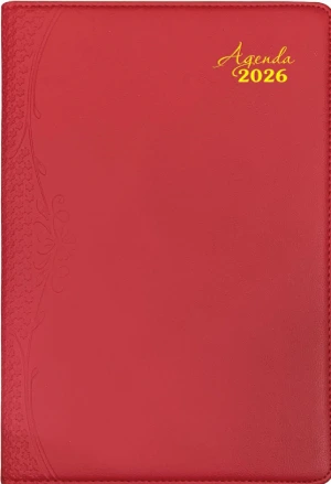 in lich tet Sổ Tay Agenda 2026 Màu Đỏ - AN87