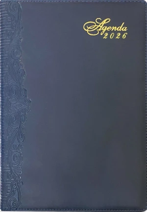 in lich tet Sổ Tay Agenda 2026 Bìa Da Đặc Biệt Cao Cấp Màu Xanh - AN54