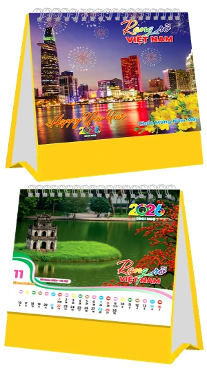 in lich tet Lịch Bàn Rạng Rõ Việt Nam Đế Vàng