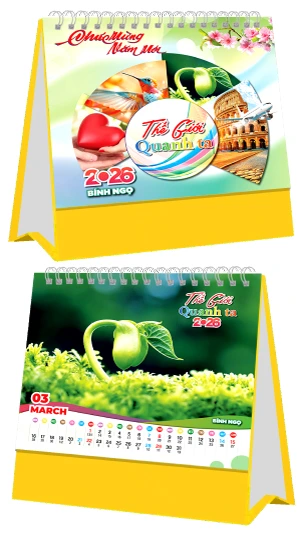 in lich tet Lịch Để Bàn Thế Giới Quanh Ta Đế Vàng