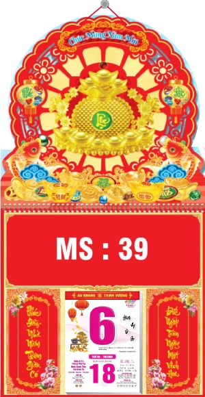 in lich tet LXG đầu tròn túi vàng may mắn MS39