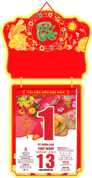 in lich tet In lịch tết độc quyền 2026