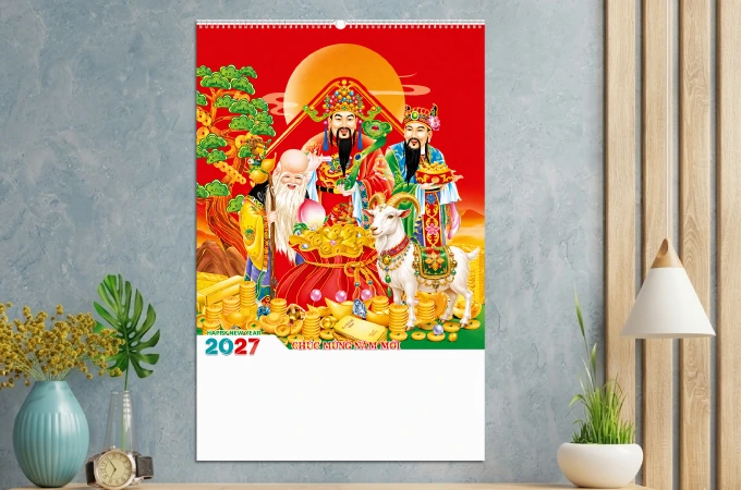 Bảng giá in lịch 7 tờ 2027