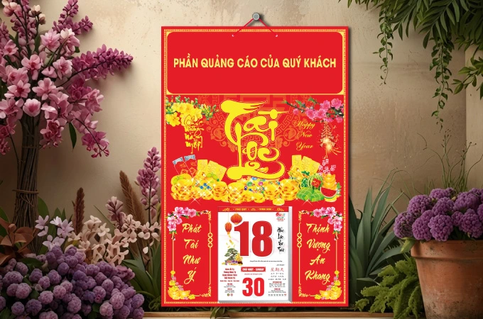 Dịch vụ in lịch treo tường 2027 Metalize – Từ số lượng ít đến lớn