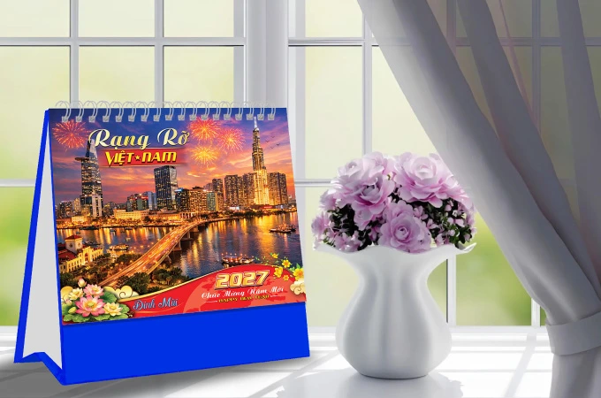 lịch để bàn 2027 lại phù hợp với doanh nghiệp