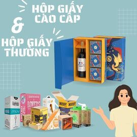 Sự khác nhau giữa hộp giấy cao cấp và hộp giấy thường