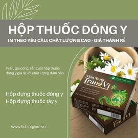 In hộp thuốc đông y giá rẻ theo yêu cầu