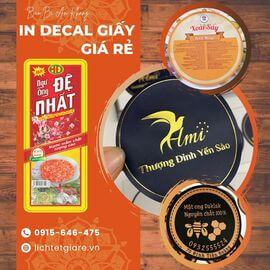 In decal giấy giá rẻ, in nhanh theo yêu cầu