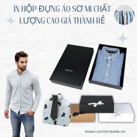 In hộp đựng áo sơ mi chất lượng cao giá thành rẻ