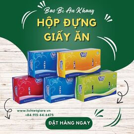 In hộp đựng giấy ăn theo yêu cầu