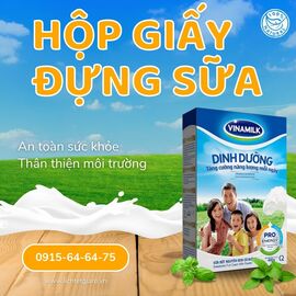 In hộp giấy đựng sữa với thiết kế đẹp mắt