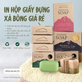 In hộp giấy đựng xà bông giá rẻ