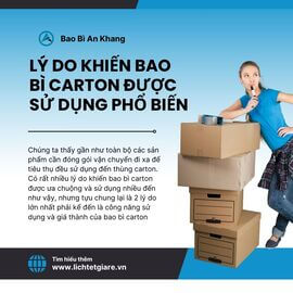 Lý do khiến bao bì carton được sử dụng phổ biến