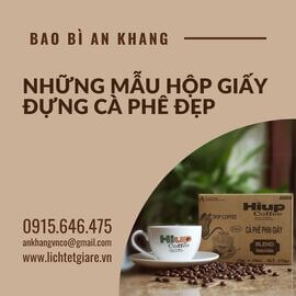 Những mẫu hộp giấy đựng cà phê đẹp