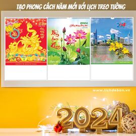 Tạo phong cách năm mới với lịch treo tường