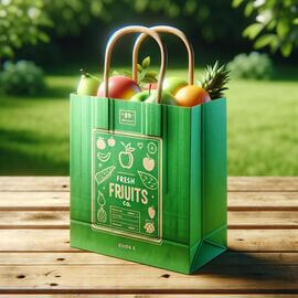 In túi giấy đựng trái cây đẹp sang trọng