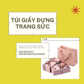 In túi giấy đựng trang sức sang trọng đẹp mắt