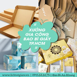 Xưởng gia công bao bì giấy tphcm