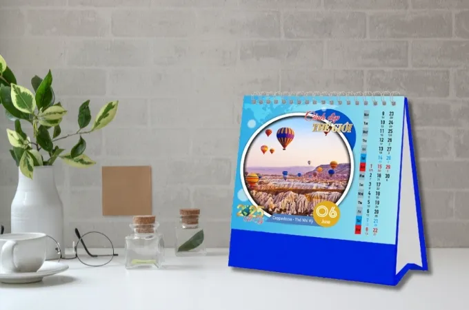 lịch để bàn độc quyền Ninh Thuận