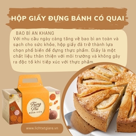 Hộp giấy đựng bánh có quai