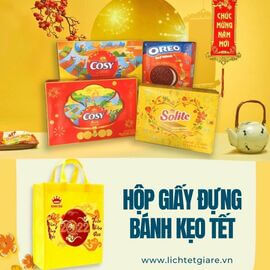 In hộp giấy đựng bánh kẹo tết