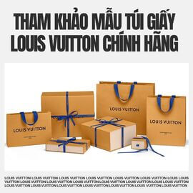 Cùng tham khảo mẫu túi giấy louis vuitton chính hãng