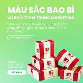 Màu sắc bao bì - vũ khí lợi hại trong marketing
