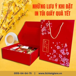 Những lưu ý khi đặt in túi giấy quà tết