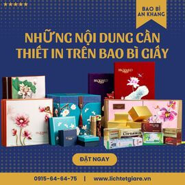 Những nội dung cần thiết in trên bao bì giấy