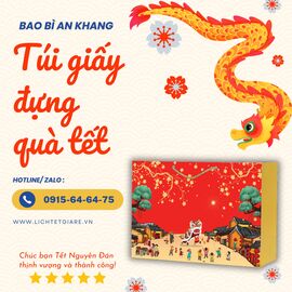 Túi giấy đựng quà tết rẻ đẹp chất lượng