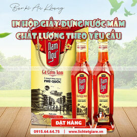 In hộp giấy đựng nước mắm chất lượng theo yêu cầu