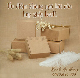 Những ưu điểm không ngờ tới của hộp giấy kraft