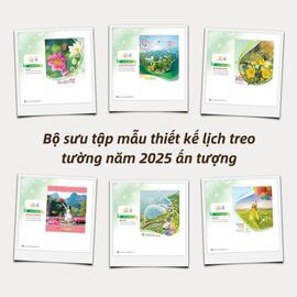 Bộ sưu tập mẫu thiết kế lịch treo tường năm 2025 ấn tượng