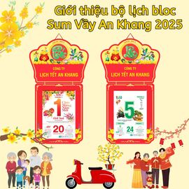 Giới thiệu bộ lịch bloc Sum Vầy An Khang 2025