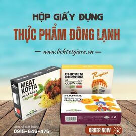 Hộp giấy đựng thực phẩm đông lạnh