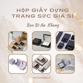 Hộp giấy đựng trang sức giá sỉ, in theo yêu cầu