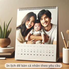 In lịch để bàn cá nhân theo yêu cầu mọi số lượng