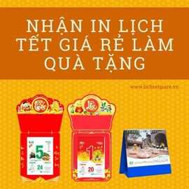 Nhận in lịch tết giá rẻ làm quà tặng