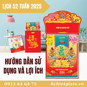 Lịch 52 tuần - hướng dẫn