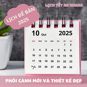 lịch để bàn 2025