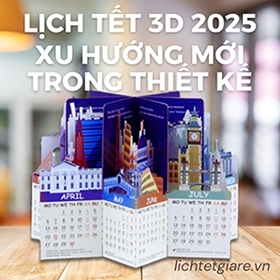 lịch tết 3d