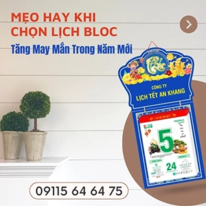 mẹo chọn lịch bloc năm mới