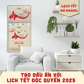 Tạo dấu ấn với lịch bloc độc quyền 2025