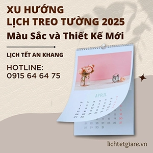 Xu hướng lịch treo tường 2025