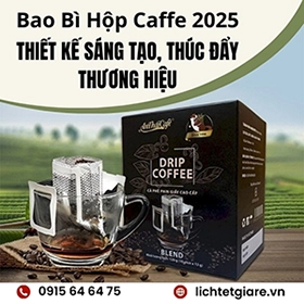Bao bì hộp cà phê 2025 thiết kế sáng tạo, thúc đẩy thương hiệu